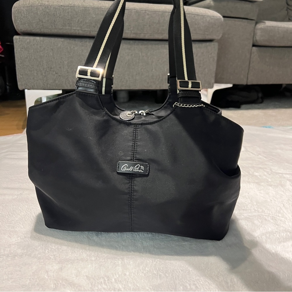 Arnold Palmer Nylon Shoulder Bag Tote Black